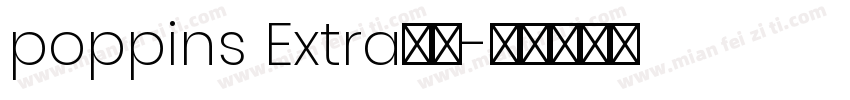 poppins Extra字体字体转换